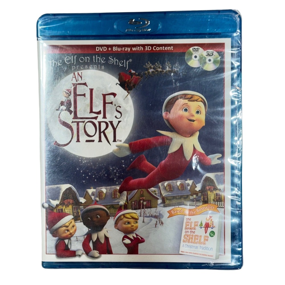 Elf on the Shelf An Elf's Story 3D Blu-ray + DVD 2011 Christmas NEW SEALED